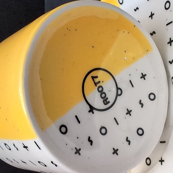 Roots 7, Dipped 2 Tone Yellow/Pink Cup And Saucer Set . - Picture 11 of 14